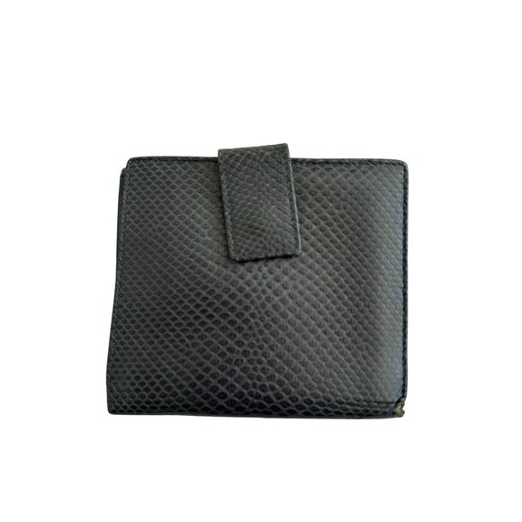 GUCCI Womens Vintage Black Leather Snap Clutch Wallet - Picture 11 of 11